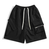 Simple Cargo Pocket Casual Shorts All Match Comfortable