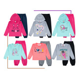 Kit Lote 6 Conjunto Infantil Feminino Atacado Moletom Menina