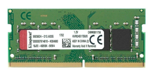 Memoria Ram Kingston Ddr4 8gb 2400mhz Sodimm Notebook Ctman