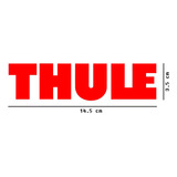 Thule Logo Sticker Vinil 2 Pzs Rojo $135 Nuevo Mikegamesmx