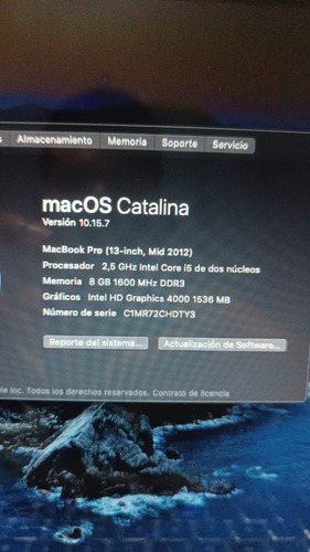 Computador Portátil Apple Macbook Pro 13.3''