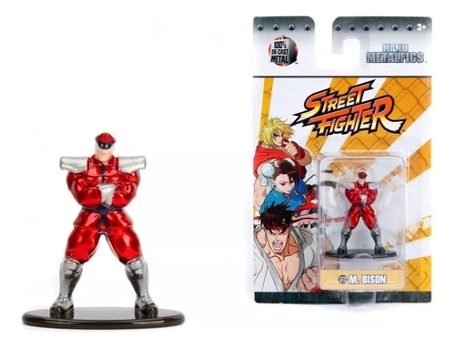 Figura Street Fighter Nano Metalfigs Bison 100% Metal