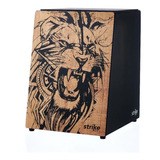 Cajon Strike Leão Sk4065 Lion Acústico Madeira Inclinado Fsa