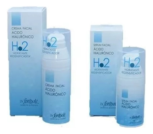 Crema + Serum Facial Ácido Hialuronico H.2 Patas Gallo Pack