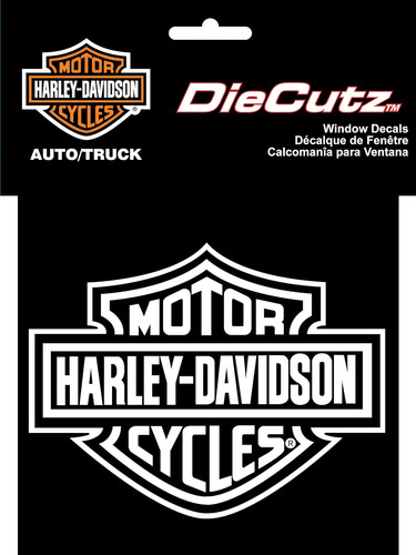 Chroma Graphics Harley Davidson Die Cutz - Calcomanía Blanca