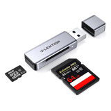 Lector De Tarjetas Lention De Aluminio Usb 3.0, Adaptador Sd