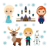 Stickers Decorativos Frozen Princesas Baby Funko Adherible