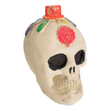 Kit De 2 Portavelas Día De Muertos Cráneo Decorado