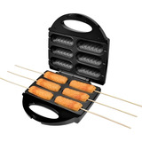 Maquina Crepe 6 Chapas Antiaderente Hot Dog 110v 750w 