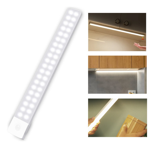 Luz Lámpara Led Sensor Iman Adhesivo Recargable Usb 40 Cm