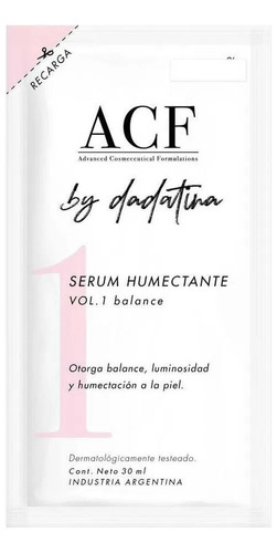 Acf Refill Sérum Humectante Vol.1 Balance By Dadatina 30 Ml