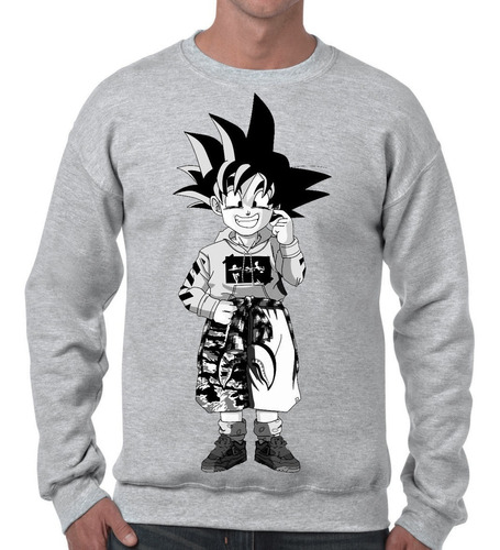 Sudadera Sweater Goku Vistiendo Streetware Hype Moda Hombre