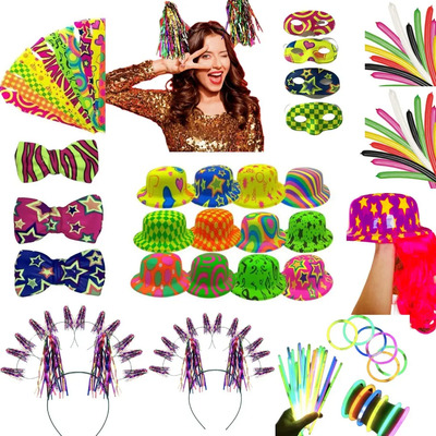 Paquete Con 210 Pzas Articulos De Batucada Fiesta Boda Neon  | Envío gratis
