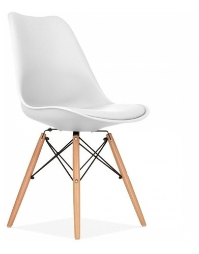 Set 4 Silla Tulip Eames Escandinava Amarilla - Alto Impacto