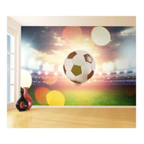 Adesivo De Parede Esportes Futebol Bola Gramado 9m² Spt01
