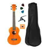 Ukulele Elétrico Spanking Nu23 Concert Bag + Capotraste