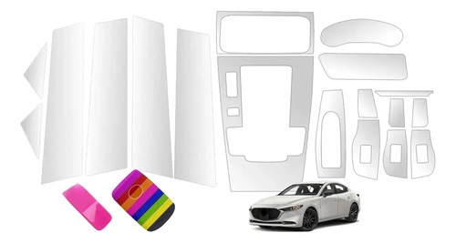 Kit Interior Ppf + Postes Puertas Mazda 3 Sedan 2024 2025