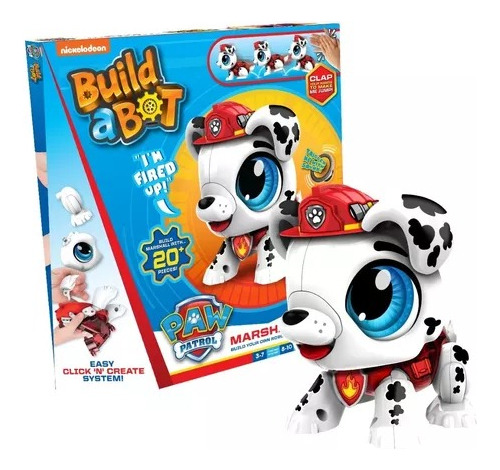 Build A Bot Wabro Paw Patrol Mascota Interactiva Sonido