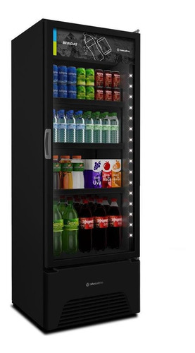 Visa Cooler Refrigerador 370l Vb40ah 220v Black Metalfrio