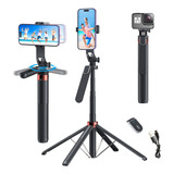 Control Remoto Bluetooth Selfie Stick Con Cuatro Soportes Pa