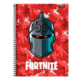  Foroni Cadernos 10x1 200 Folhas  Listradas 10 Assuntos 27cm X 24cm Fortnite