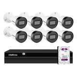 Kit 8 Câmeras Intelbras Vlp1230b Ip Ip67, Nvr 1408 Hd 1tb Pr