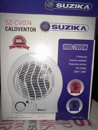 Caloventor Suzika Rojo Y Blanco