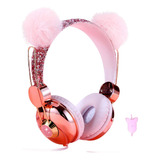 Loakyo Auriculares Niños Niñas, Cute Bear Ear Auriculares