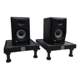 Volks Soporte Monitor L N*4 Melamina Negro X Par Musicapilar