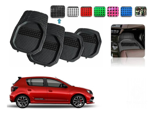 Tapetes 4pz Charola Color 3d Renault Sandero Rs 2016 A 2022