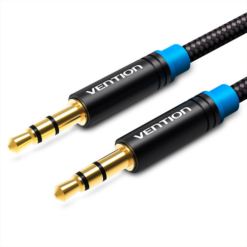 Cable Auxiliar Trenzado 3 M Jack 3.5mm Macho A Macho Vention