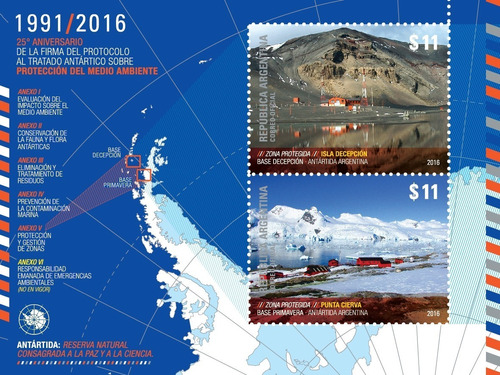 2016 Tratado Antártico Sobre Protección Del M.a.- Hb Mint
