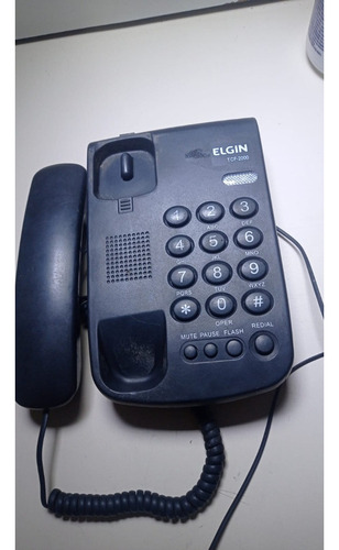 Telefone Fixo Elgin Preto Tcf 2000