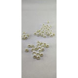 Perlas Plasticas Pasantes N6 Blancas O Natural X1000u.