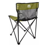 Silla Camping Plegable Mendoza Mc-036 De Alumino Verde Olivo