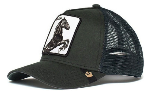 Gorra De Malla Con Protección Solar Y Bordado De Animal [u]