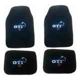 Kit 4 Tapetes Logo Bordado Gti Blanco Vw Bora Confortli 2006