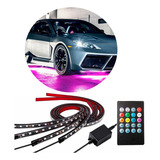 Luces De Chasis De Coche Game Of 4 Tira Led Rgb Para Auto Tu