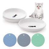 Dorakitten Platos De Ceramica Para Gatos: Cuencos De Comida