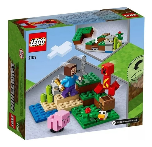 Lego Minecraft Emboscada Del Creeper 72 Pzs 