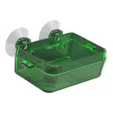 2 Recipiente De Comida Terrário Suprimentos 9x6x3,5cm Verde