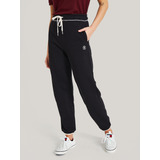 Jogger Con Logo Monogram Negro Tommy Hilfiger