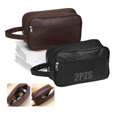 2pzs Sobaquera Mariconera Neceser Piel Para Caballero Hombre | MercadoLibre