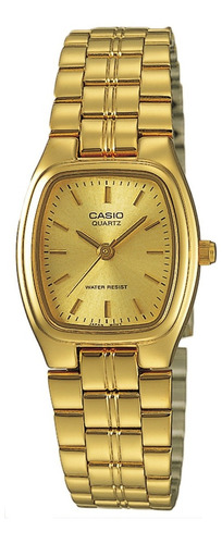 Reloj Casio Dama Ltp-1169n-9a Wr Fondo Dorado Watchcenter