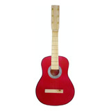 Guitarritas De Juguete Rojas En Madera Para Niños Oferta!!!