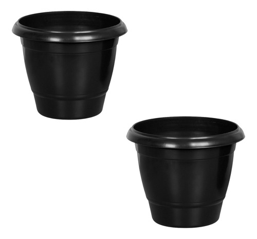 Kit 2 Vasos Grandes 14,5l Plantas Flores Jardim Pote Cactos