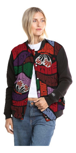 Campera Rusty Groovy Varsity Jacket Mujer