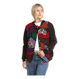 Campera Rusty Groovy Varsity Jacket Mujer