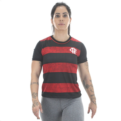 Camiseta Flamengo Feminina Vermelha Oficial Licenciada