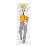 Dakimakura Sanji Vinsmoke Piece Almofada De Abraçar 86x32 Cm